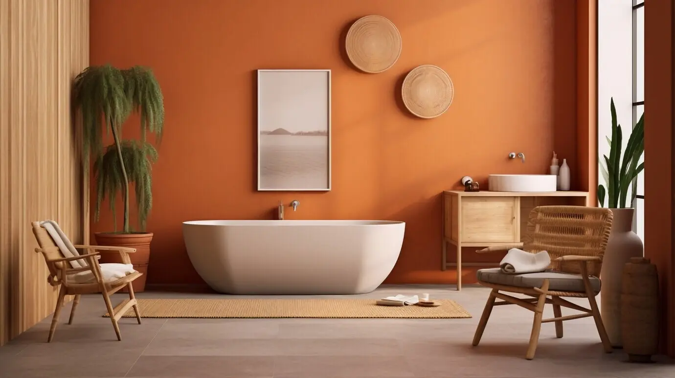 Ein Zimmer im Haus, gestaltet im brasilianischen Folklore-Stil.