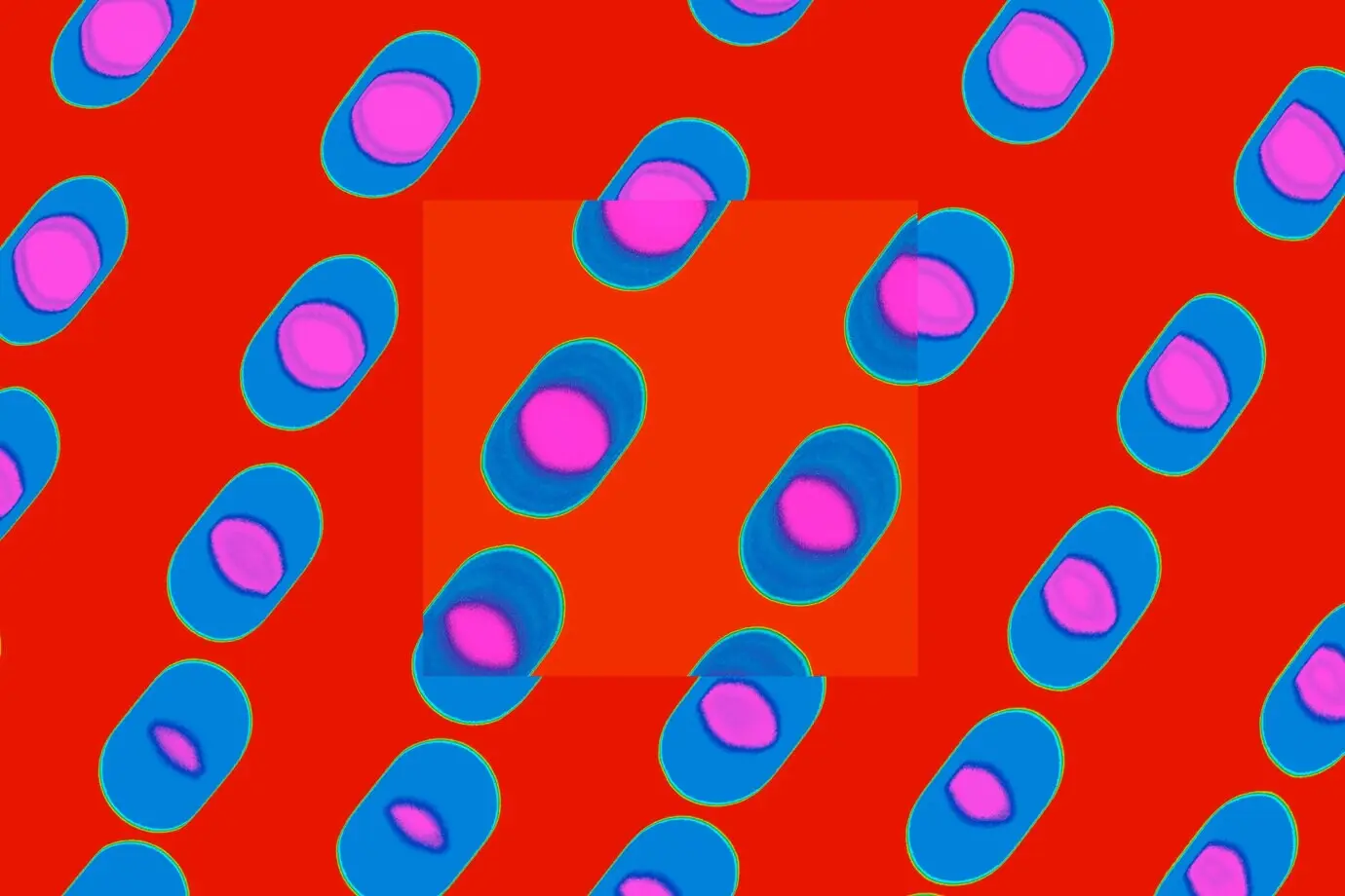 Farbenfrohes Punktmuster